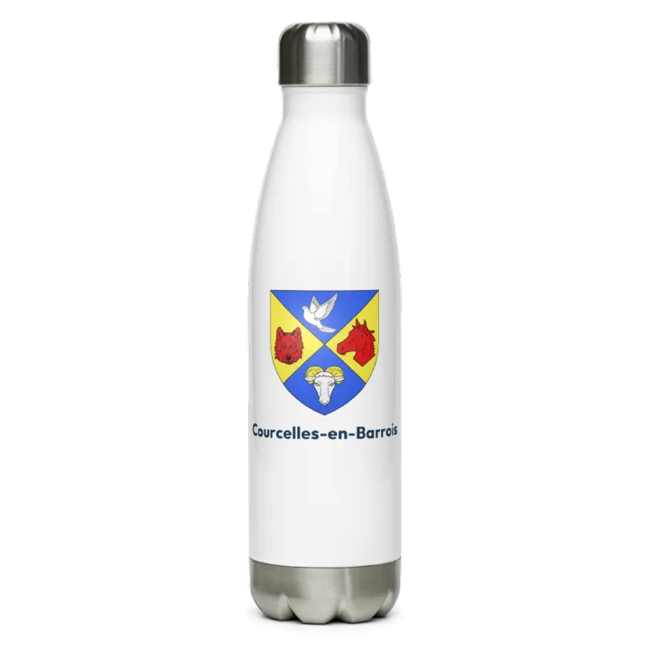 Gourde inox — blason de Courcelles-en-Barrois