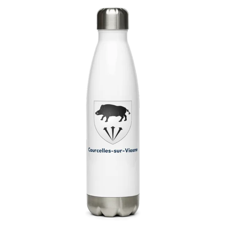 Gourde inox blason de Courcelles-sur-Viosne