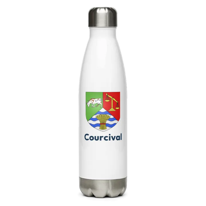 Gourde inox blason de Courcival