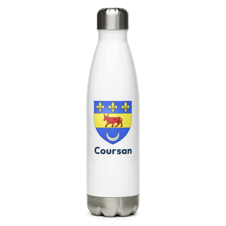 Gourde inox blason de Coursan