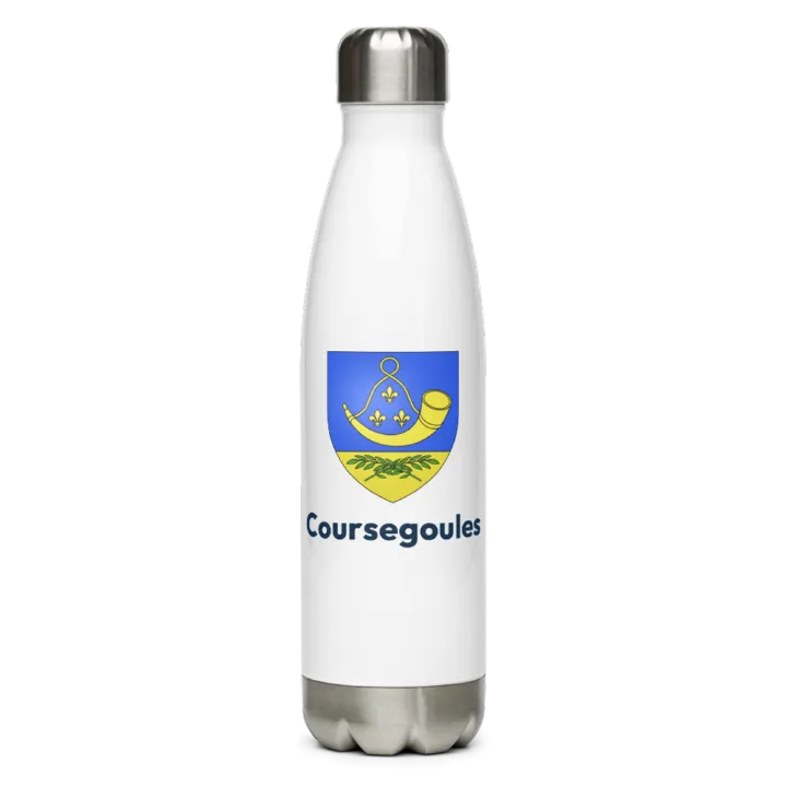 Gourde inox blason de Coursegoules