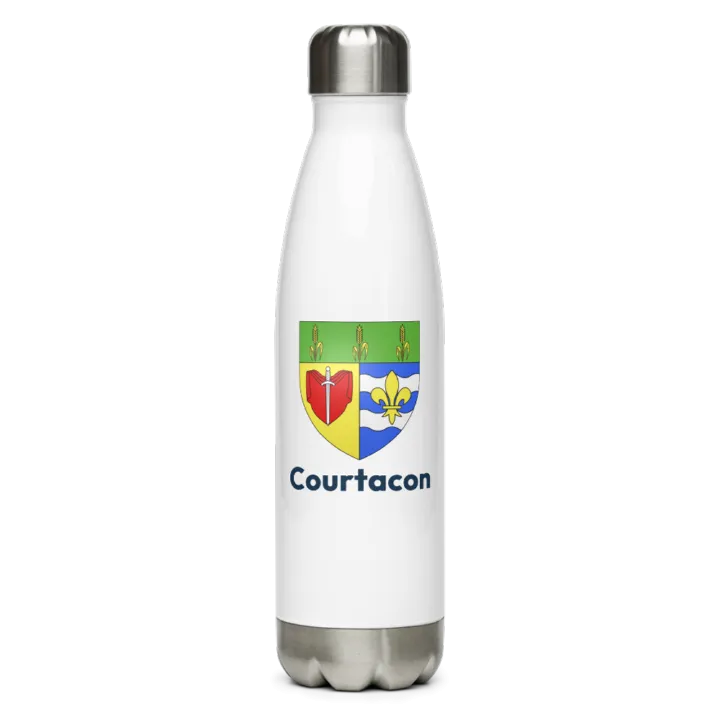 Gourde inox — blason de Courtacon
