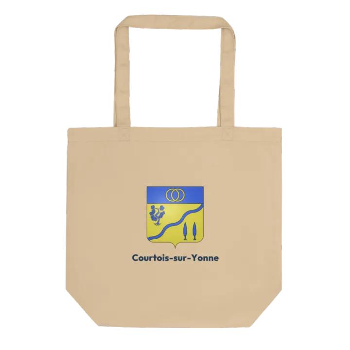 Tote bag coton bio — blason de Courtois-sur-Yonne