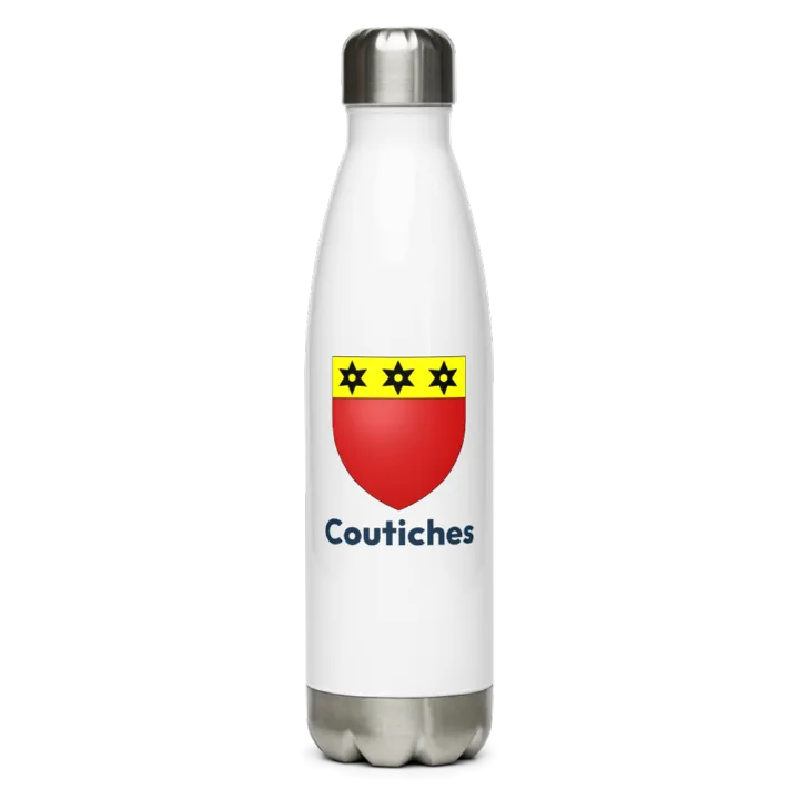 Gourde inox — blason de Coutiches