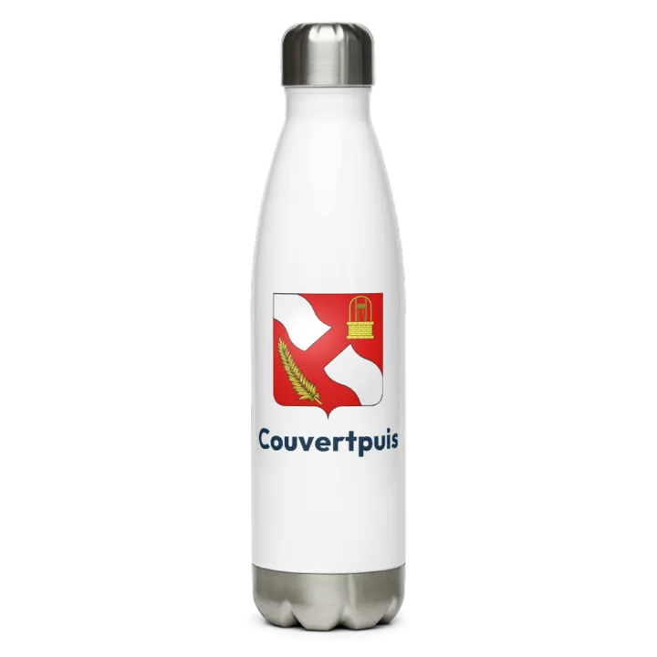 Gourde inox — blason de Couvertpuis