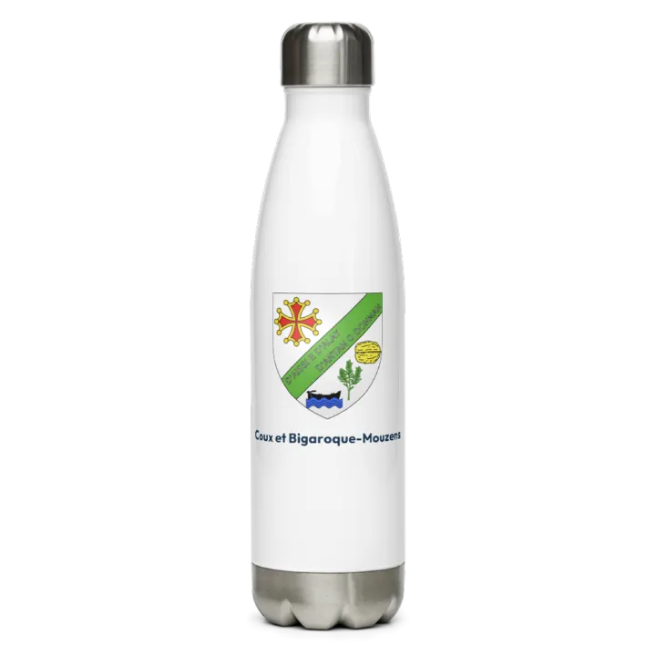 Gourde inox blason de Coux et Bigaroque-Mouzens