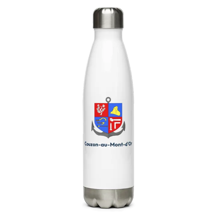 Gourde inox blason de Couzon-au-Mont-d'Or