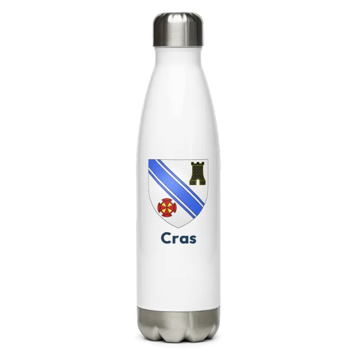Gourde inox blason de Cras