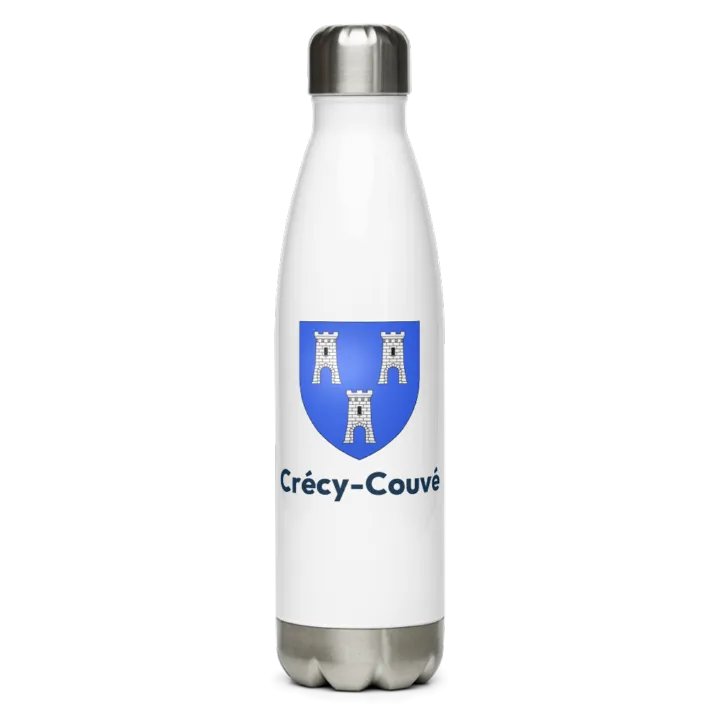 Gourde inox blason de Crécy-Couvé
