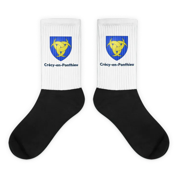 Chaussettes — blason de Crécy-en-Ponthieu