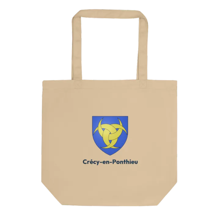 Tote bag coton bio — blason de Crécy-en-Ponthieu
