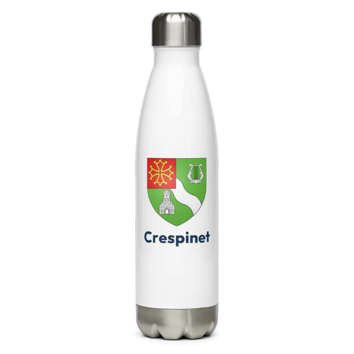 Gourde inox blason de Crespinet