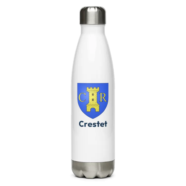 Gourde inox blason de Crestet