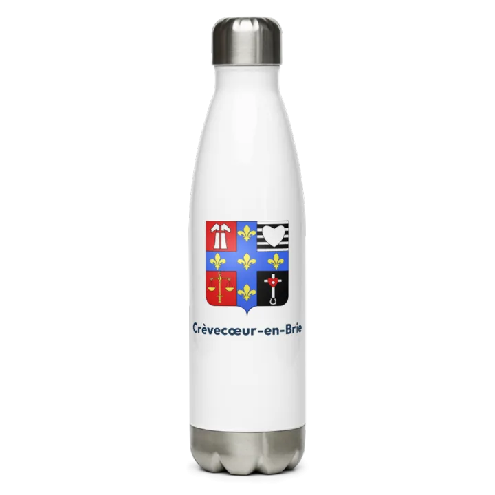 Gourde inox blason de Crèvecœur-en-Brie