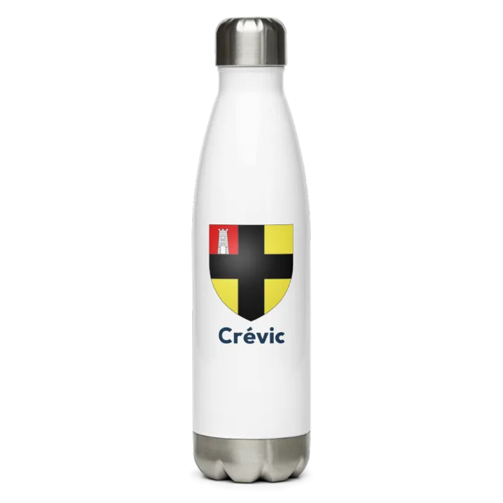 Gourde inox blason de Crévic