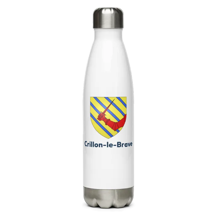 Gourde inox — blason de Crillon-le-Brave