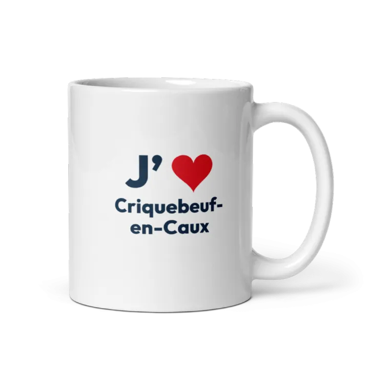 Mug « J’❤ Criquebeuf-en-Caux »