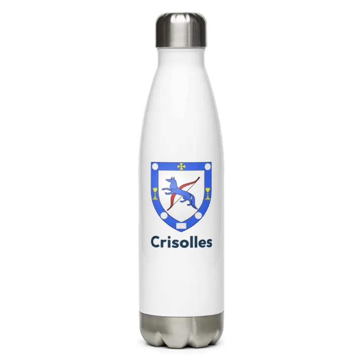 Gourde inox blason de Crisolles