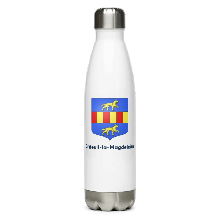 Gourde inox blason de Criteuil-la-Magdeleine
