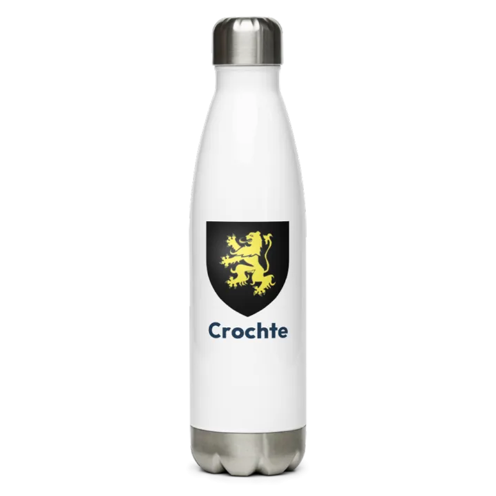 Gourde inox — blason de Crochte