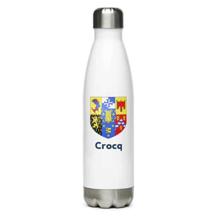 Gourde inox blason de Crocq
