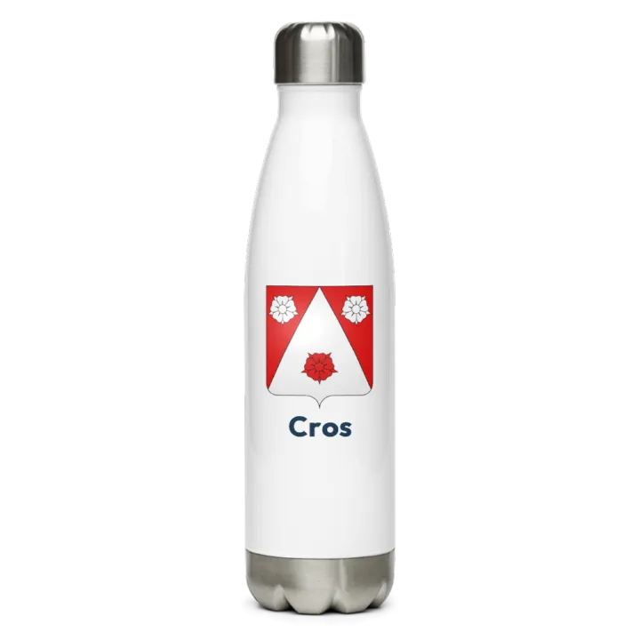 Gourde inox blason de Cros