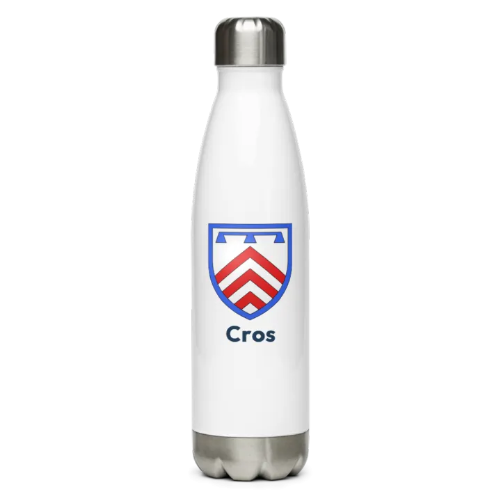Gourde inox blason de Cros