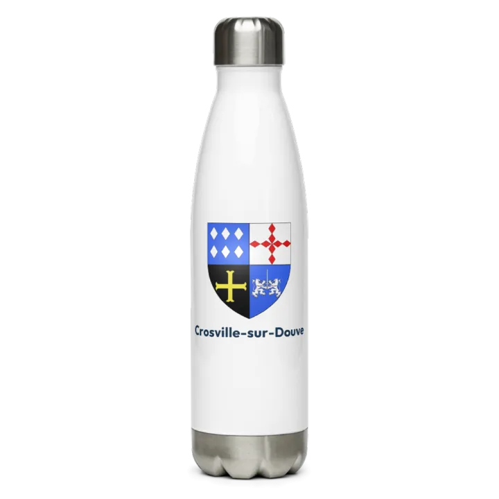 Gourde inox blason de Crosville-sur-Douve