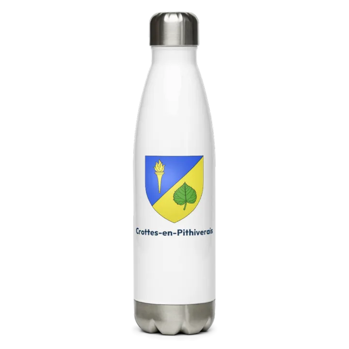 Gourde inox blason de Crottes-en-Pithiverais