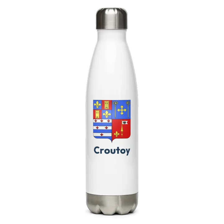 Gourde inox blason de Croutoy