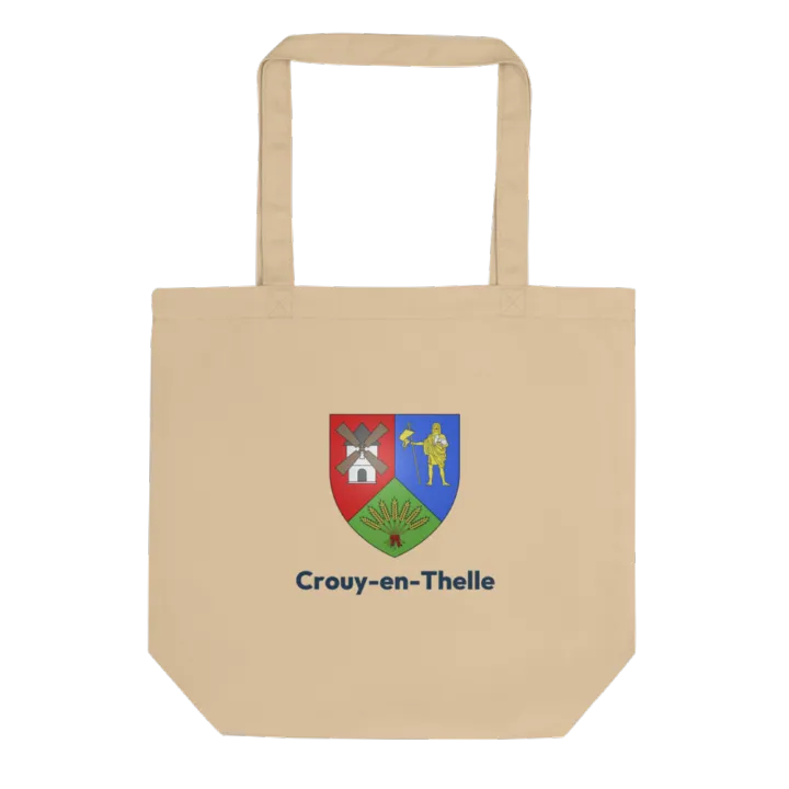 Tote bag coton bio — blason de Crouy-en-Thelle