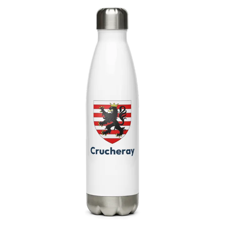 Gourde inox blason de Crucheray