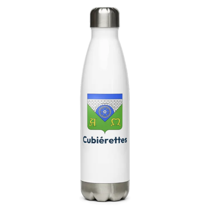 Gourde inox blason de Cubiérettes