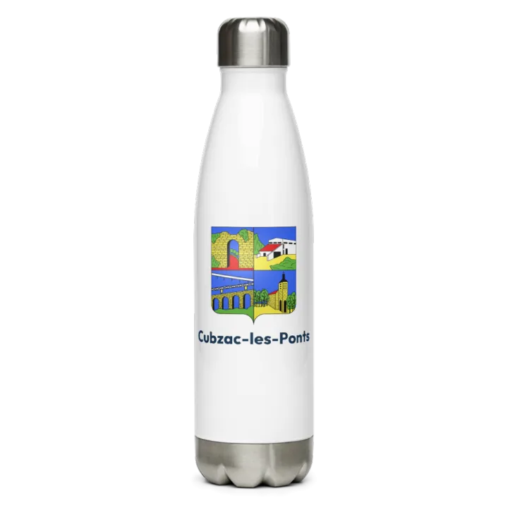Gourde inox blason de Cubzac-les-Ponts