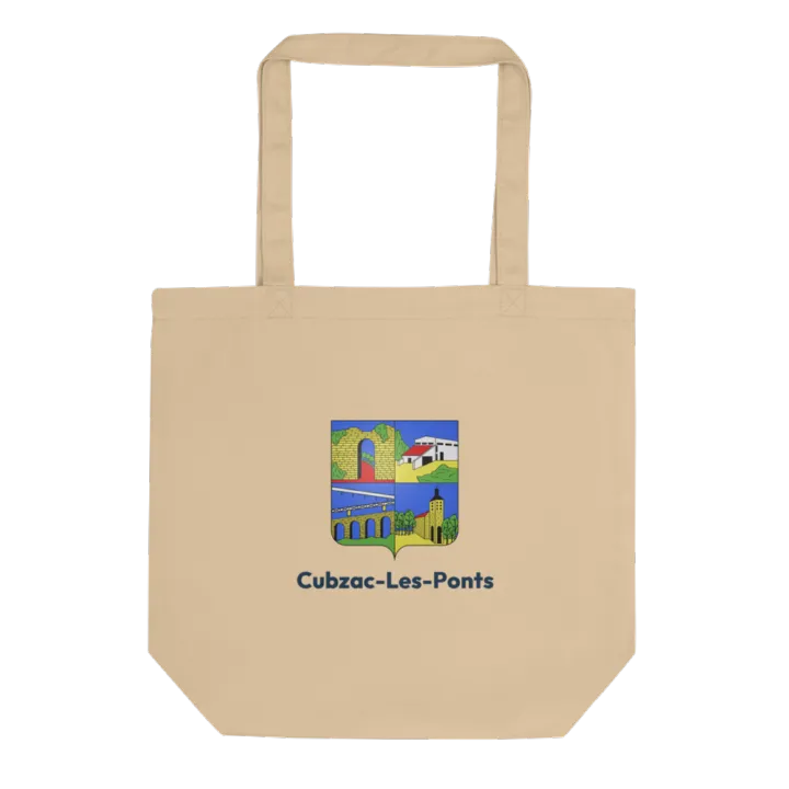 Tote bag coton bio — blason de Cubzac-les-Ponts