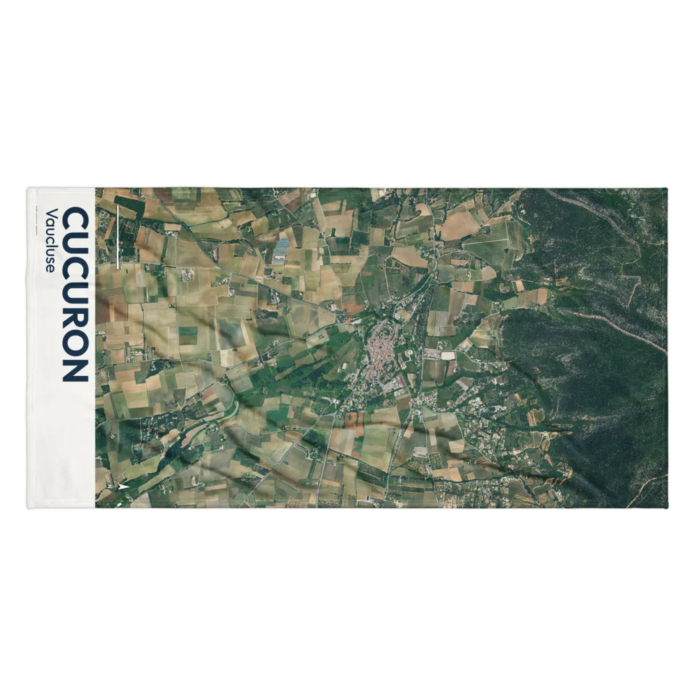 Serviette cartographique — carte de Cucuron