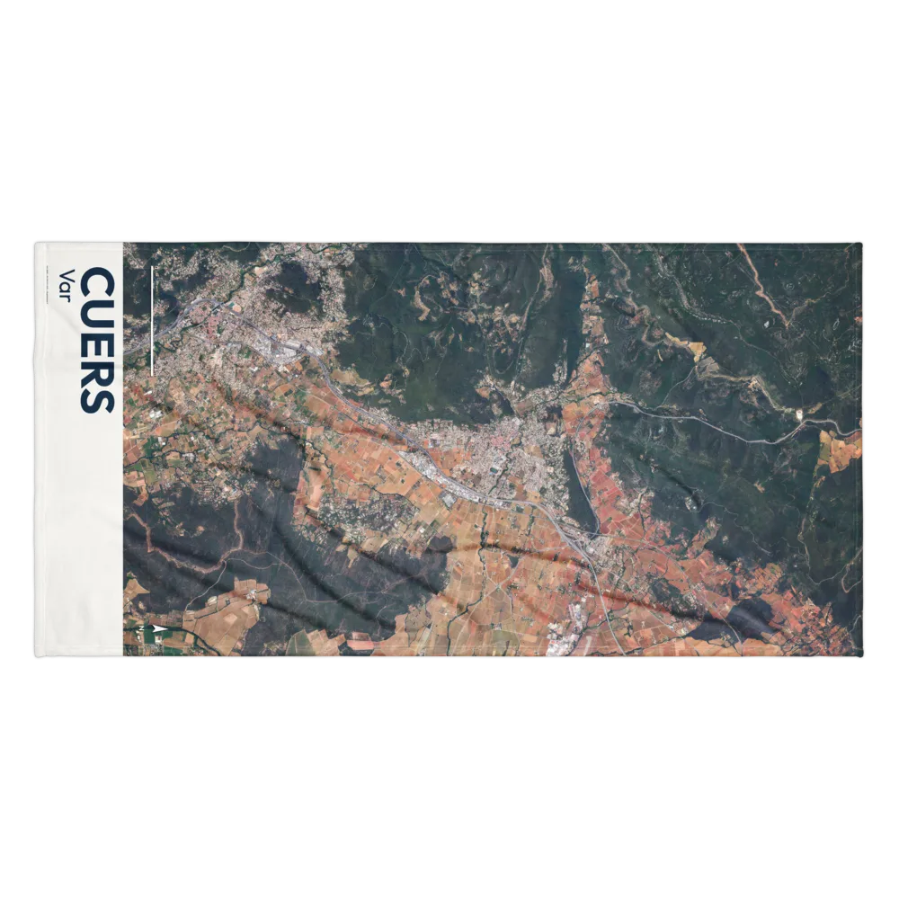 Serviette cartographique — carte de Cuers
