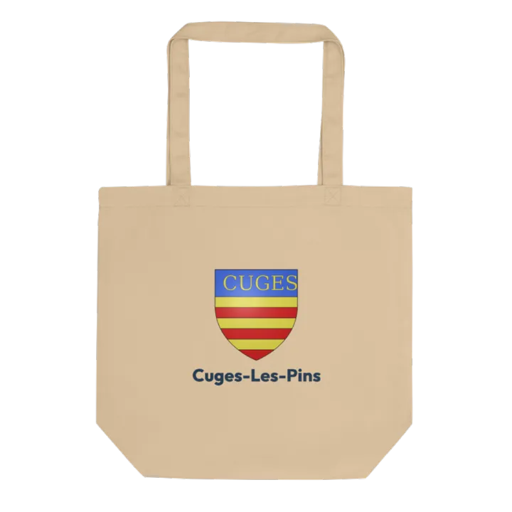 Tote bag coton bio — blason de Cuges-les-Pins