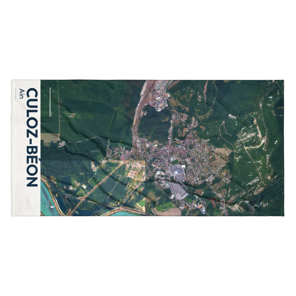 Serviette cartographique — carte de Culoz-Béon