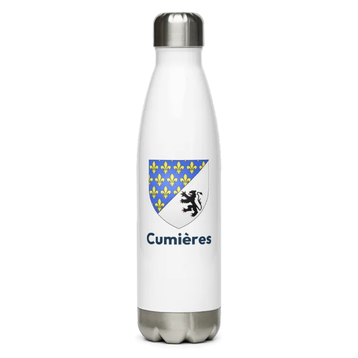Gourde inox — blason de Cumières