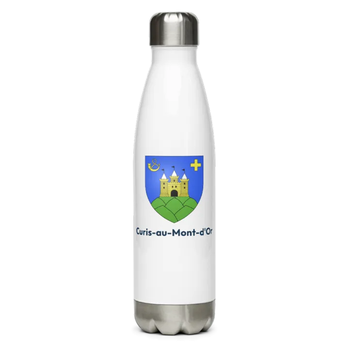Gourde inox blason de Curis-au-Mont-d'Or