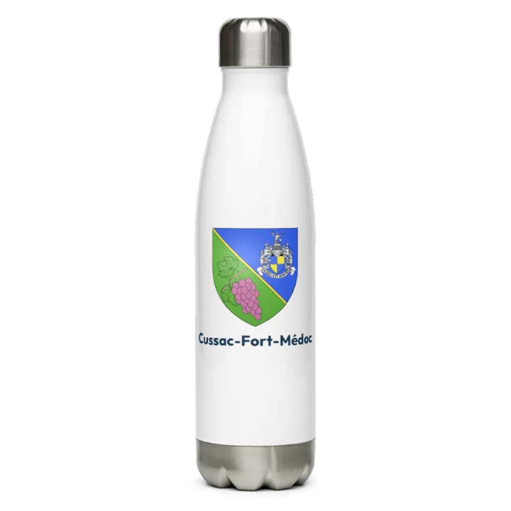 Gourde inox blason de Cussac-Fort-Médoc
