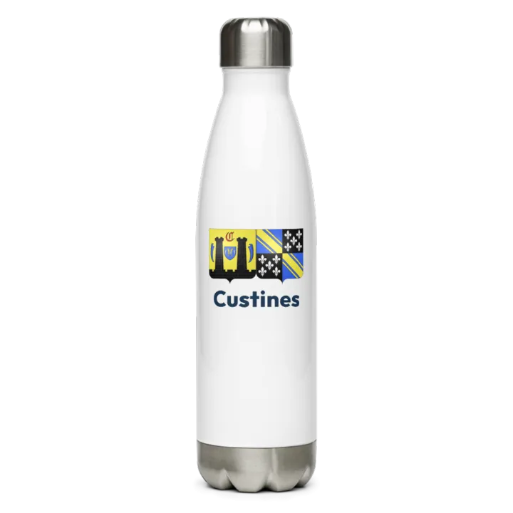 Gourde inox blason de Custines