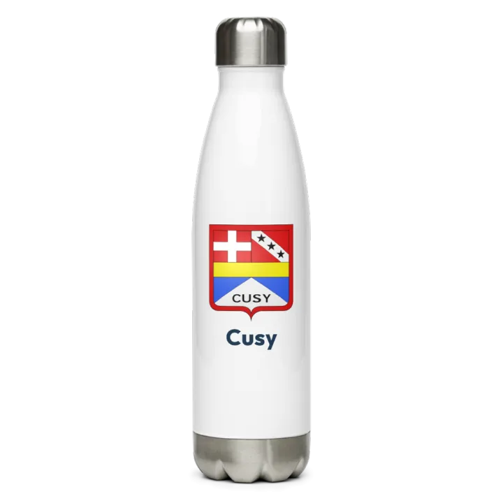 Gourde inox blason de Cusy