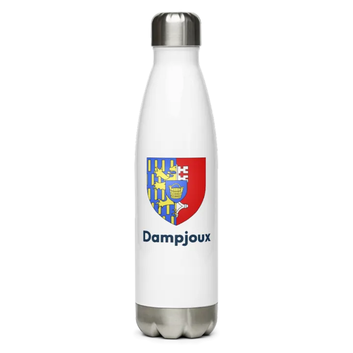 Gourde inox — blason de Dampjoux