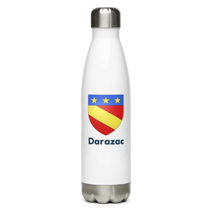 Gourde inox — blason de Darazac