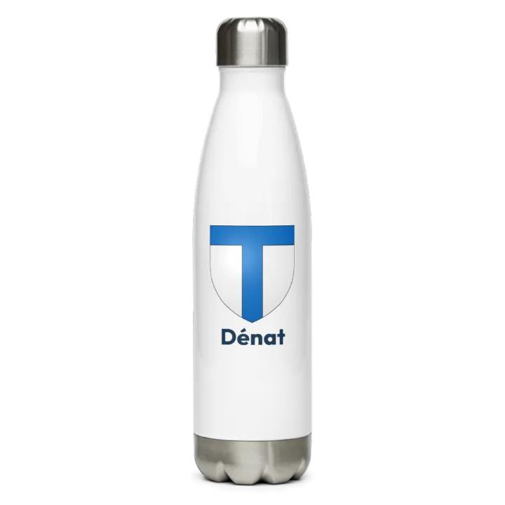 Gourde inox — blason de Dénat
