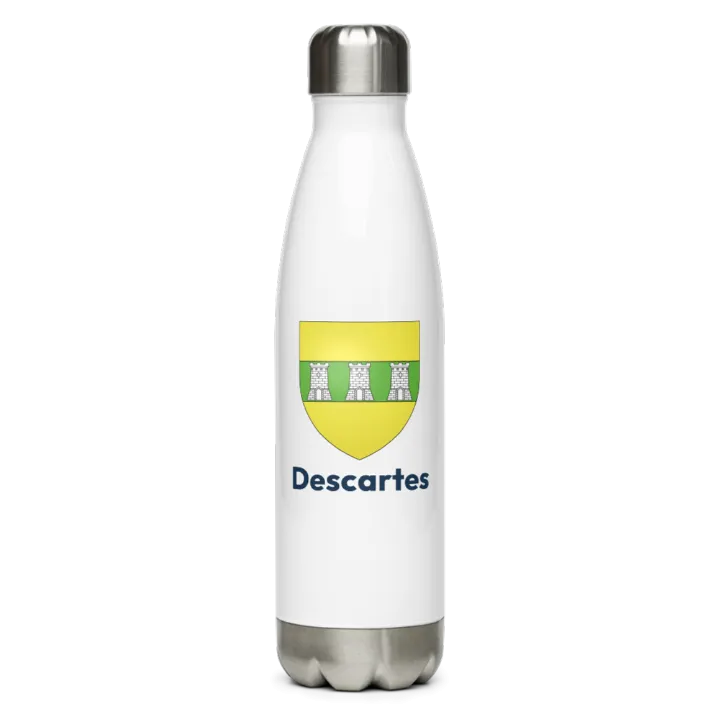 Gourde inox blason de Descartes