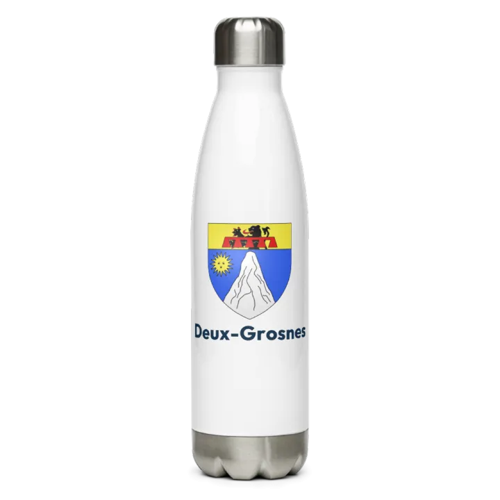 Gourde inox blason de Deux-Grosnes