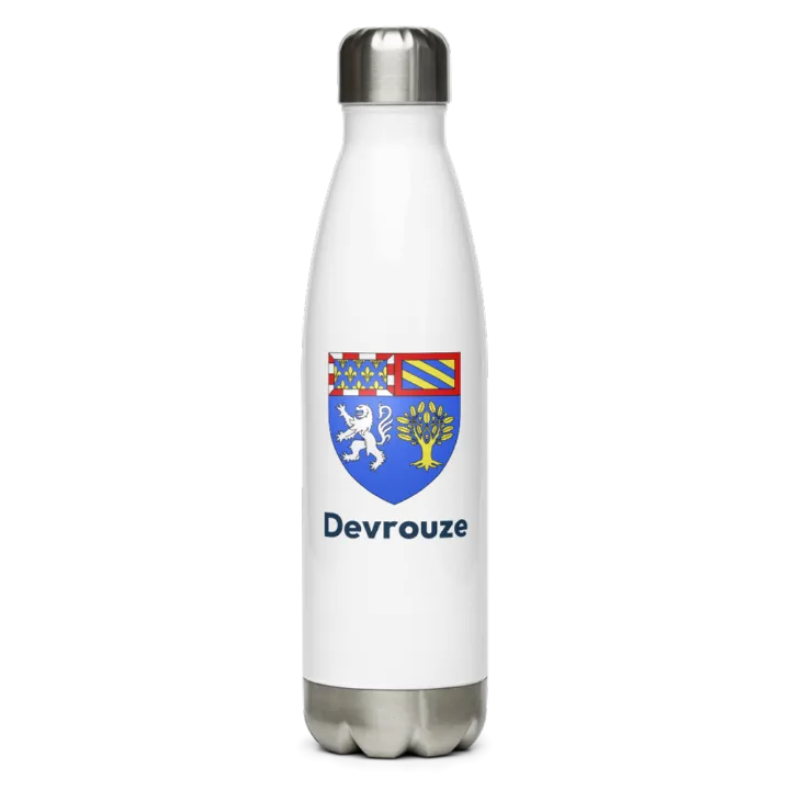 Gourde inox — blason de Devrouze